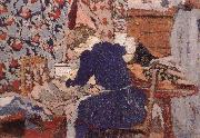 Edouard Vuillard Sewing room oil